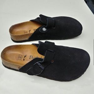 Black Birkenstock Boston clog slip ons size 37N